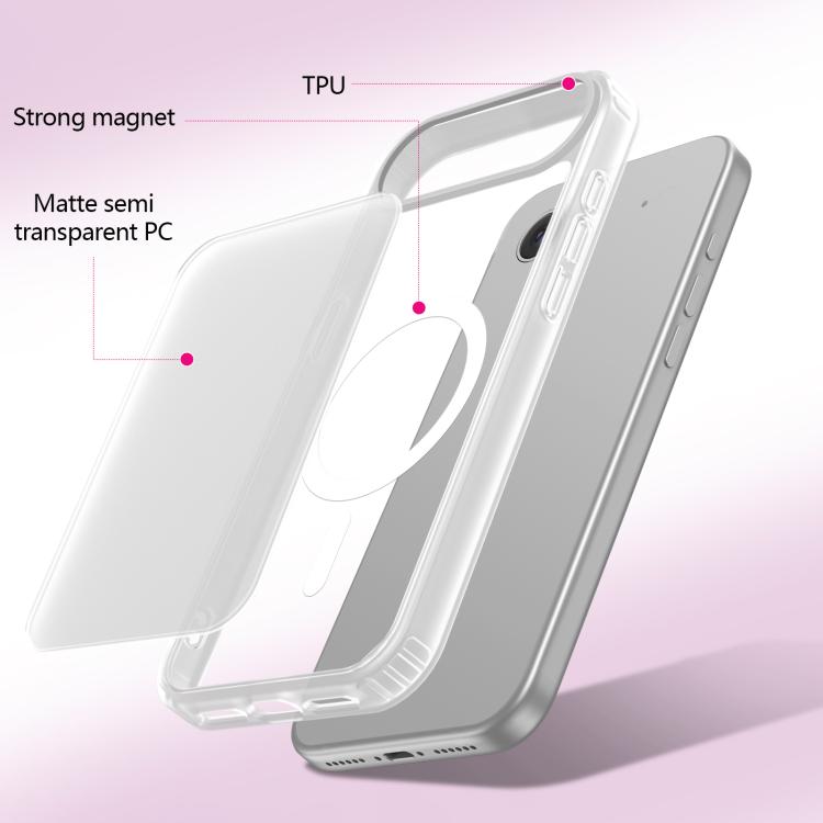 For iPhone Air Skin-Friendly Magnetic Shockproof TPU Hybrid PC Phone Case