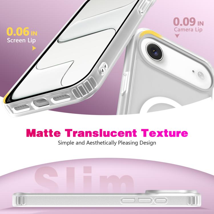 For iPhone Air Skin-Friendly Magnetic Shockproof TPU Hybrid PC Phone Case