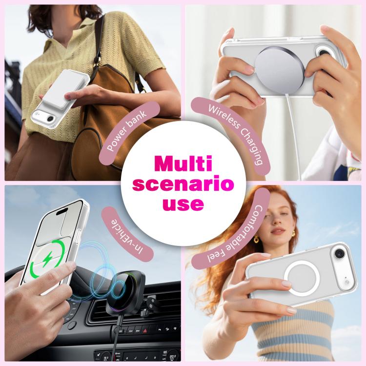 For iPhone Air Skin-Friendly Magnetic Shockproof TPU Hybrid PC Phone Case