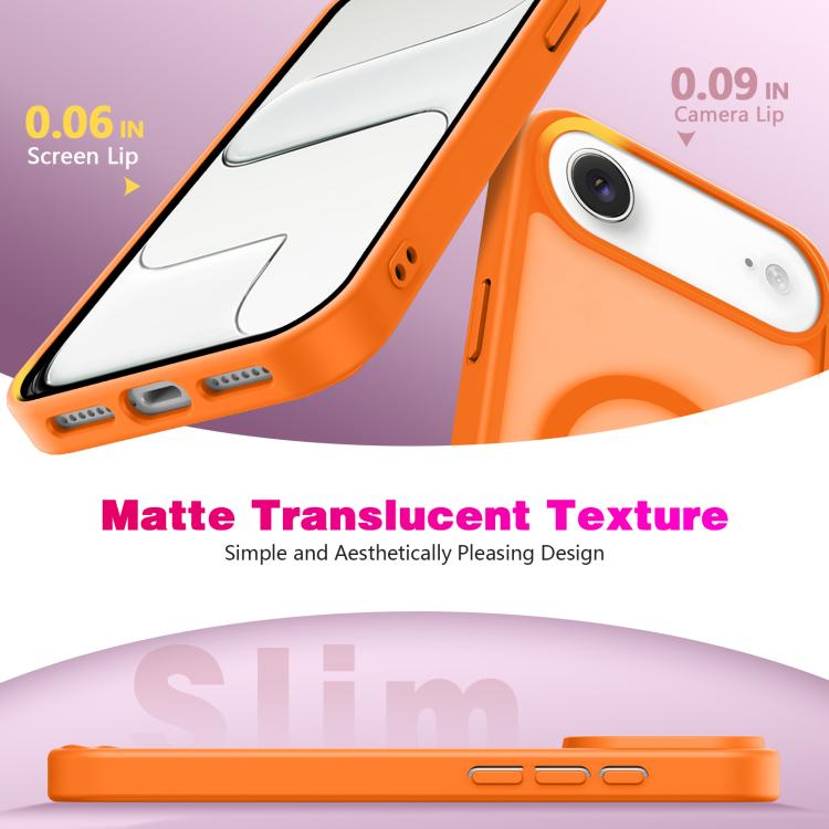 For iPhone Air Skin-Friendly Magnetic Shockproof TPU Hybrid PC Phone Case