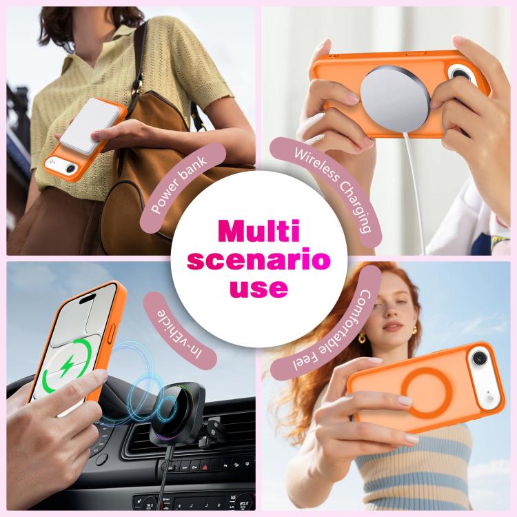 For iPhone Air Skin-Friendly Magnetic Shockproof TPU Hybrid PC Phone Case