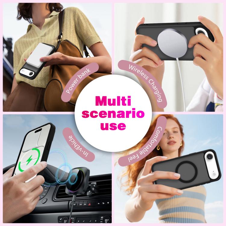 For iPhone Air Skin-Friendly Magnetic Shockproof TPU Hybrid PC Phone Case