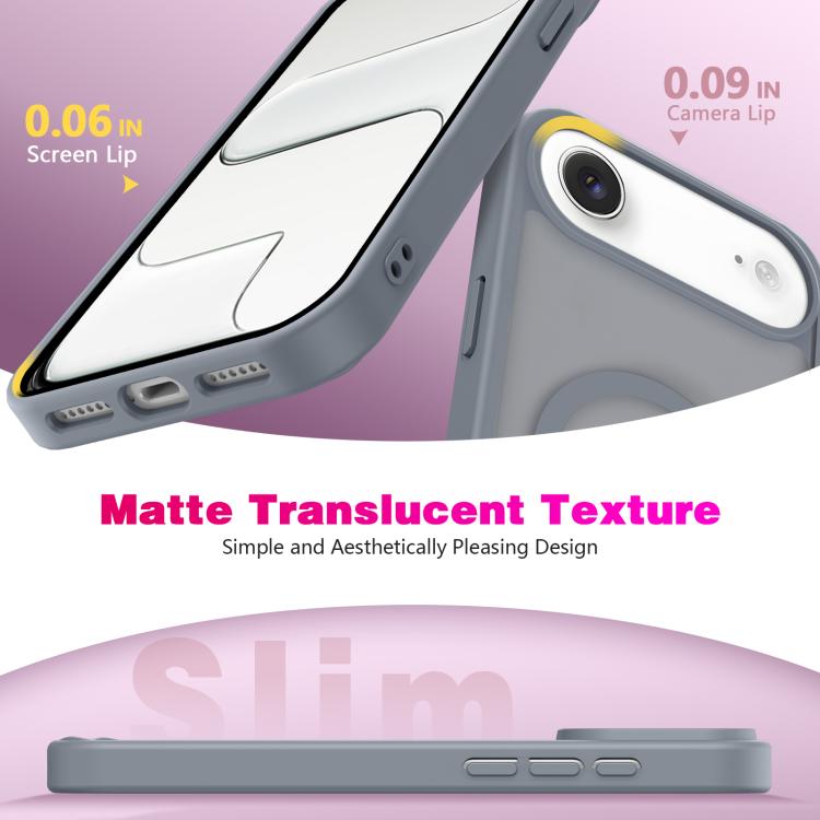 For iPhone Air Skin-Friendly Magnetic Shockproof TPU Hybrid PC Phone Case