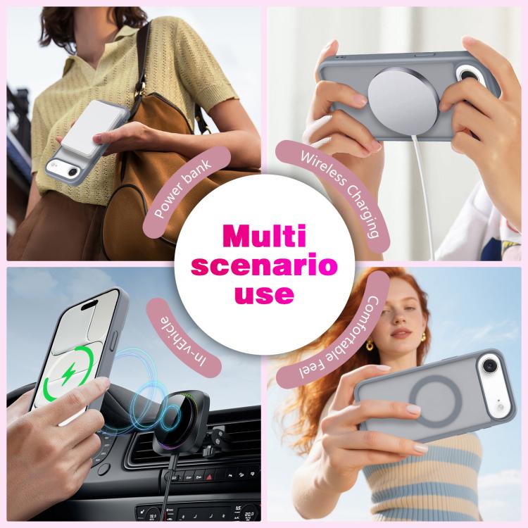 For iPhone Air Skin-Friendly Magnetic Shockproof TPU Hybrid PC Phone Case