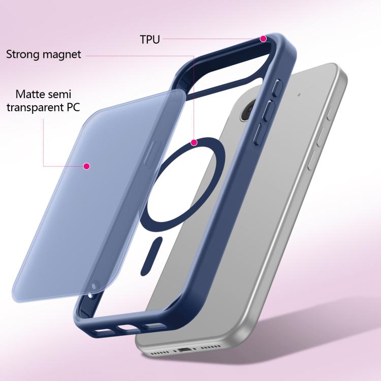 For iPhone Air Skin-Friendly Magnetic Shockproof TPU Hybrid PC Phone Case
