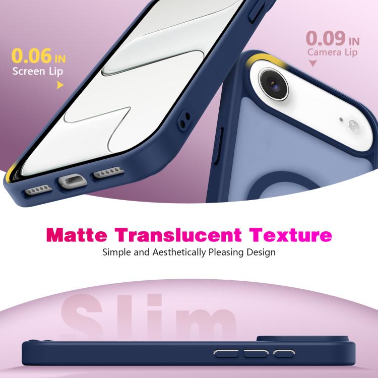 For iPhone Air Skin-Friendly Magnetic Shockproof TPU Hybrid PC Phone Case