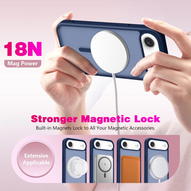 For iPhone Air Skin-Friendly Magnetic Shockproof TPU Hybrid PC Phone Case