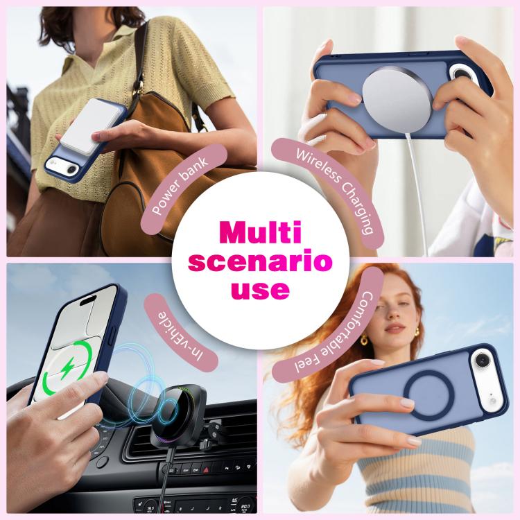 For iPhone Air Skin-Friendly Magnetic Shockproof TPU Hybrid PC Phone Case