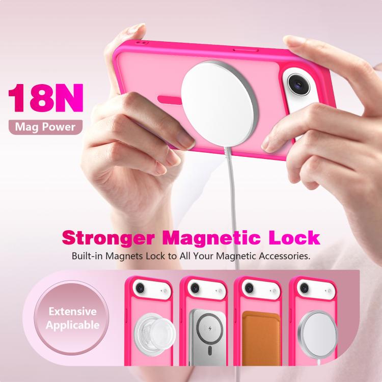 For iPhone Air Skin-Friendly Magnetic Shockproof TPU Hybrid PC Phone Case