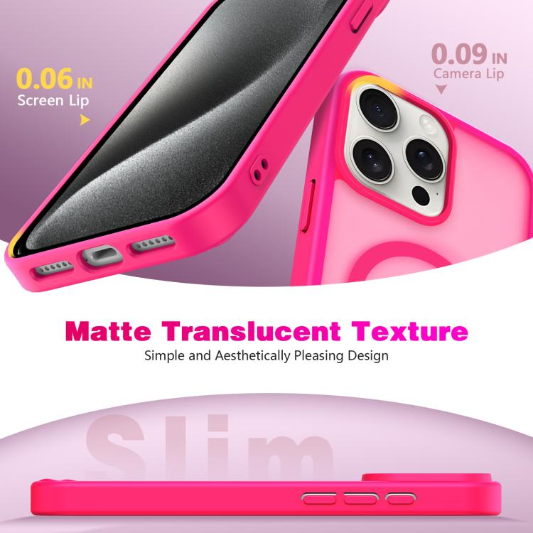 For iPhone 15 Pro Max Skin-Friendly Magnetic Shockproof TPU Hybrid PC Phone Case