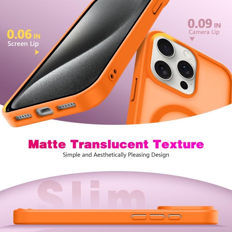 For iPhone 14 Pro Skin-Friendly Magnetic Shockproof TPU Hybrid PC Phone Case