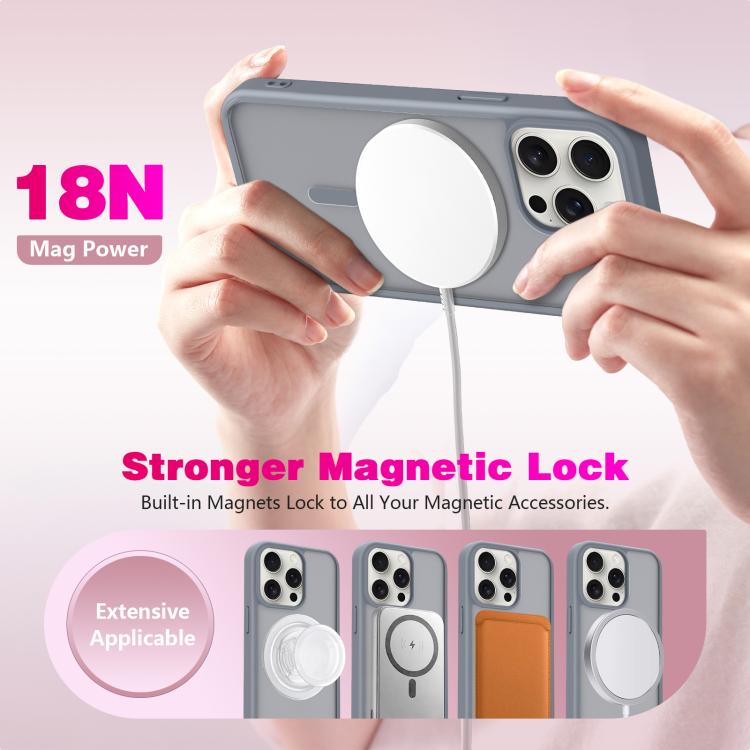 For iPhone 14 Pro Skin-Friendly Magnetic Shockproof TPU Hybrid PC Phone Case