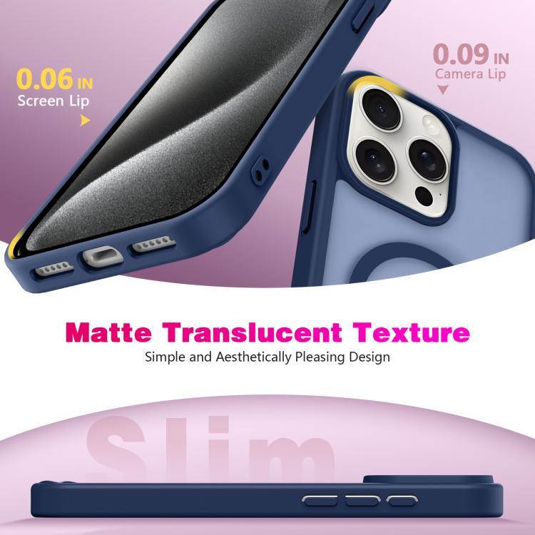 For iPhone 14 Pro Skin-Friendly Magnetic Shockproof TPU Hybrid PC Phone Case