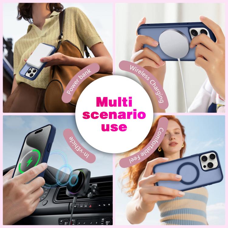 For iPhone 14 Pro Skin-Friendly Magnetic Shockproof TPU Hybrid PC Phone Case