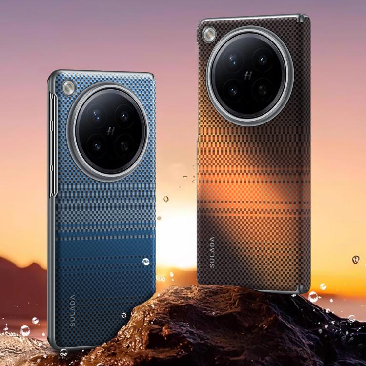 For OPPO Find N6 5G SULADA Kevlar Woven Texture Magnetic Leather Phone Case