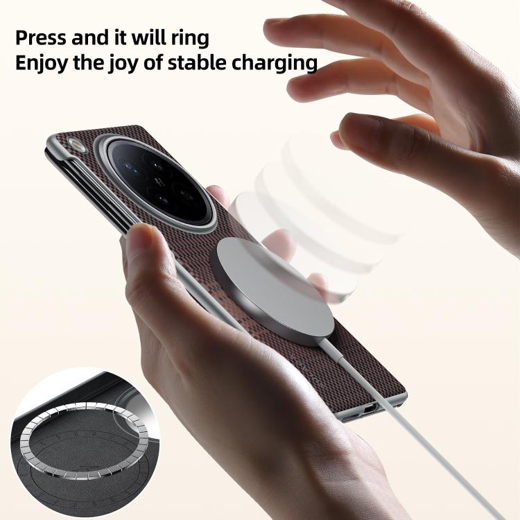 For OPPO Find N6 5G SULADA Kevlar Woven Texture Magnetic Leather Phone Case
