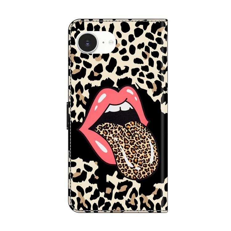 For iPhone 17e / 16e Crystal-Like Painted Vegan Leather Phone Case
