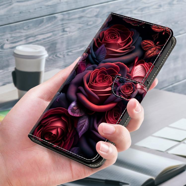 For iPhone 17e / 16e Crystal-Like Painted Vegan Leather Phone Case