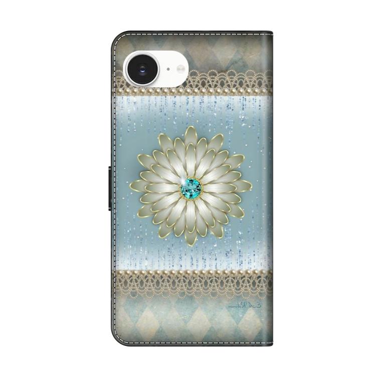 For iPhone 17e / 16e Crystal-Like Painted Vegan Leather Phone Case