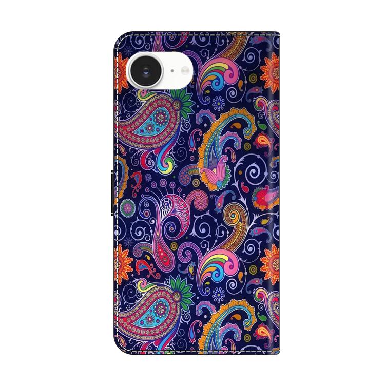 For iPhone 17e / 16e Crystal-Like Painted Vegan Leather Phone Case