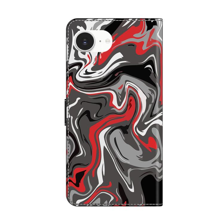 For iPhone 17e / 16e Crystal-Like Painted Vegan Leather Phone Case