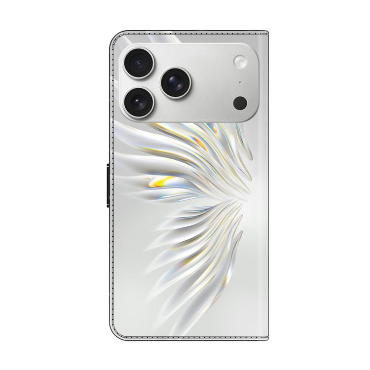 For iPhone 17 Pro Crystal-Like Painted Vegan Leather Phone Case