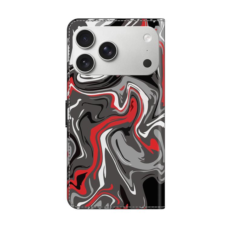 For iPhone 17 Pro Crystal-Like Painted Vegan Leather Phone Case