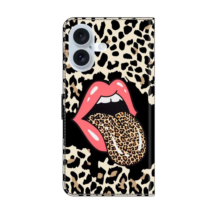 For iPhone 17 Crystal-Like Painted Vegan Leather Phone Case