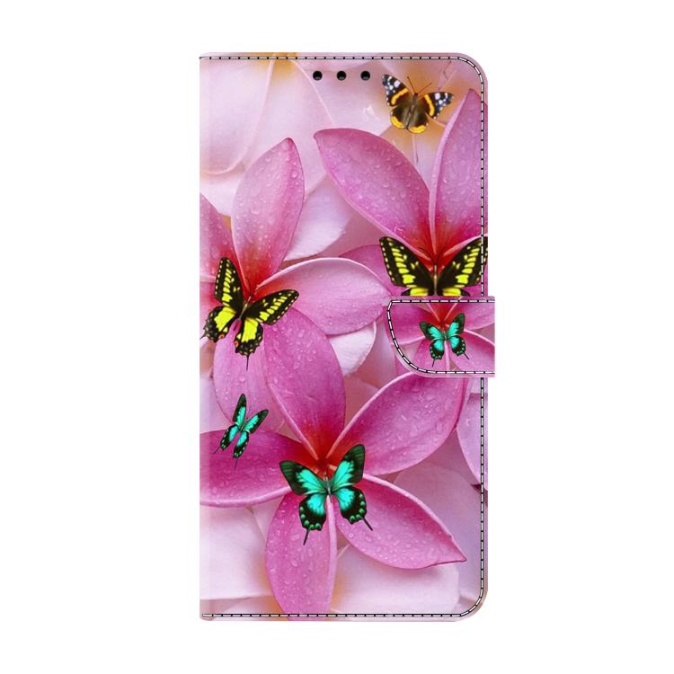 For iPhone 17 Crystal-Like Painted Vegan Leather Phone Case
