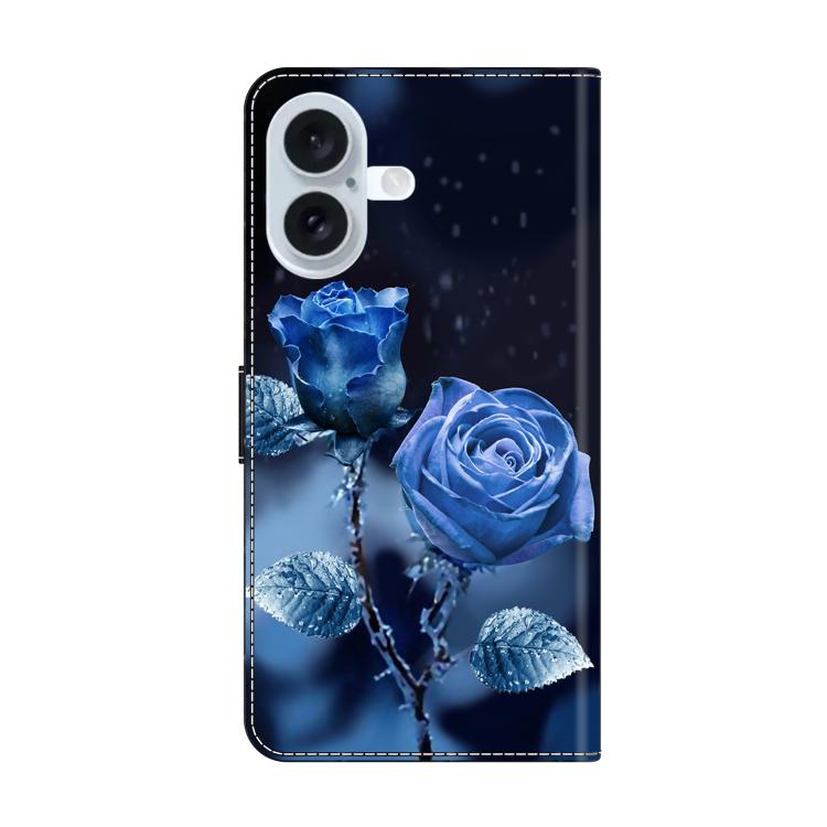 For iPhone 17 Crystal-Like Painted Vegan Leather Phone Case