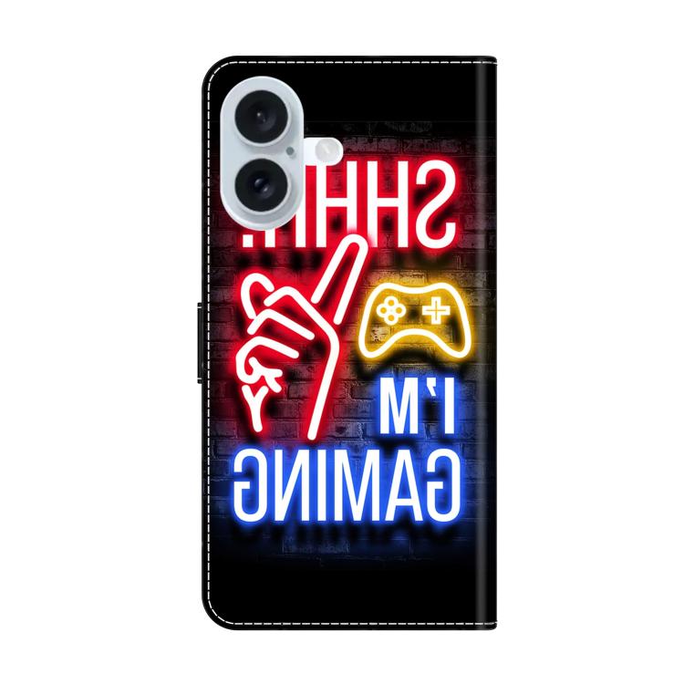For iPhone 17 Crystal-Like Painted Vegan Leather Phone Case