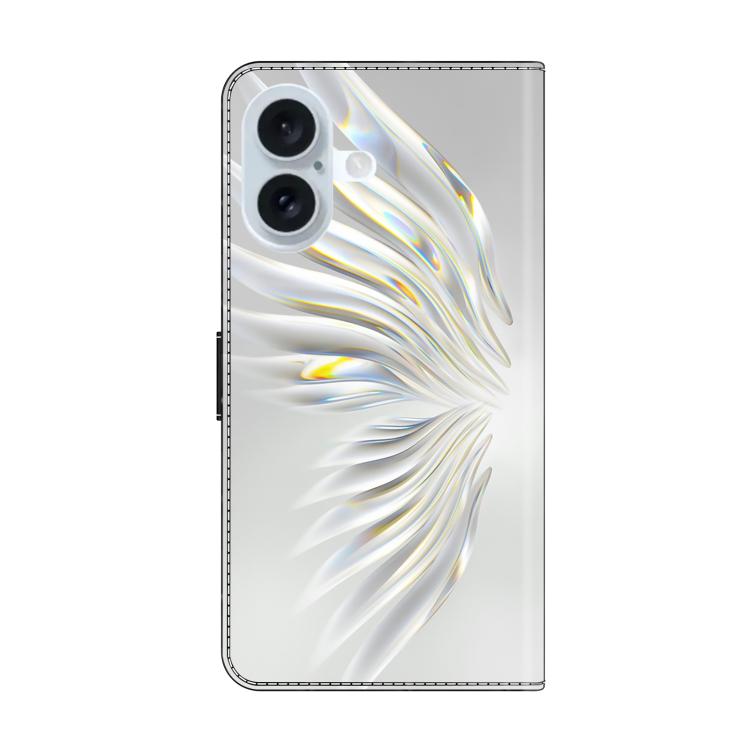 For iPhone 17 Crystal-Like Painted Vegan Leather Phone Case