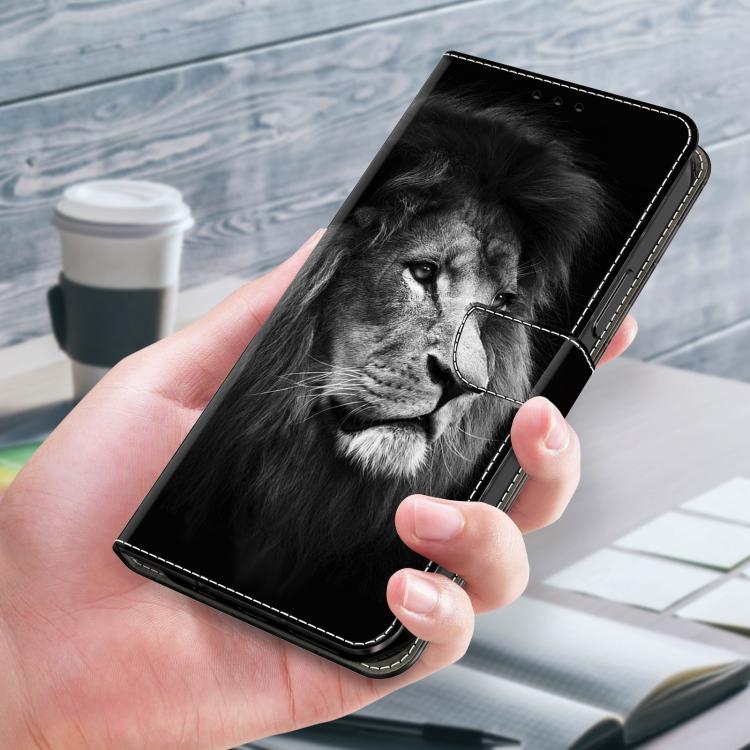 For iPhone 17 Crystal-Like Painted Vegan Leather Phone Case