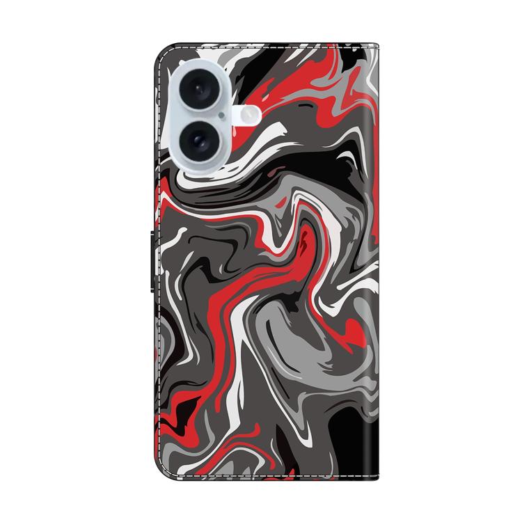 For iPhone 17 Crystal-Like Painted Vegan Leather Phone Case