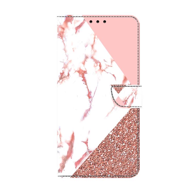 For iPhone 14 Pro Crystal-Like Painted Vegan Leather Phone Case