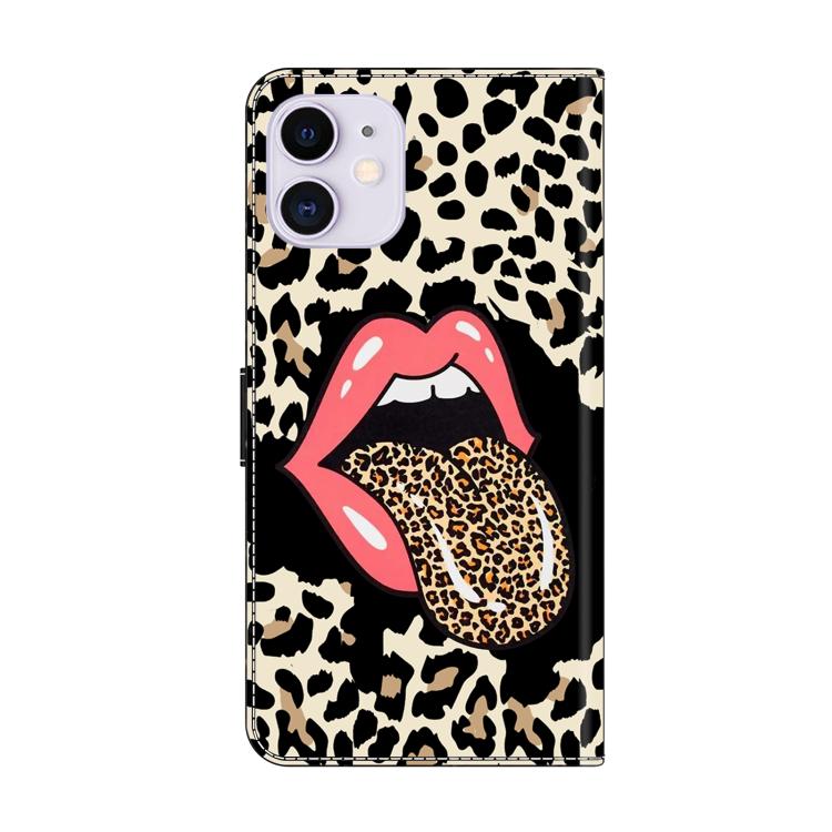 For iPhone 11 Crystal-Like Painted Vegan Leather Phone Case