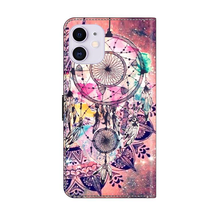 For iPhone 11 Crystal-Like Painted Vegan Leather Phone Case
