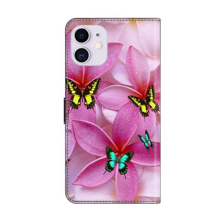 For iPhone 11 Crystal-Like Painted Vegan Leather Phone Case