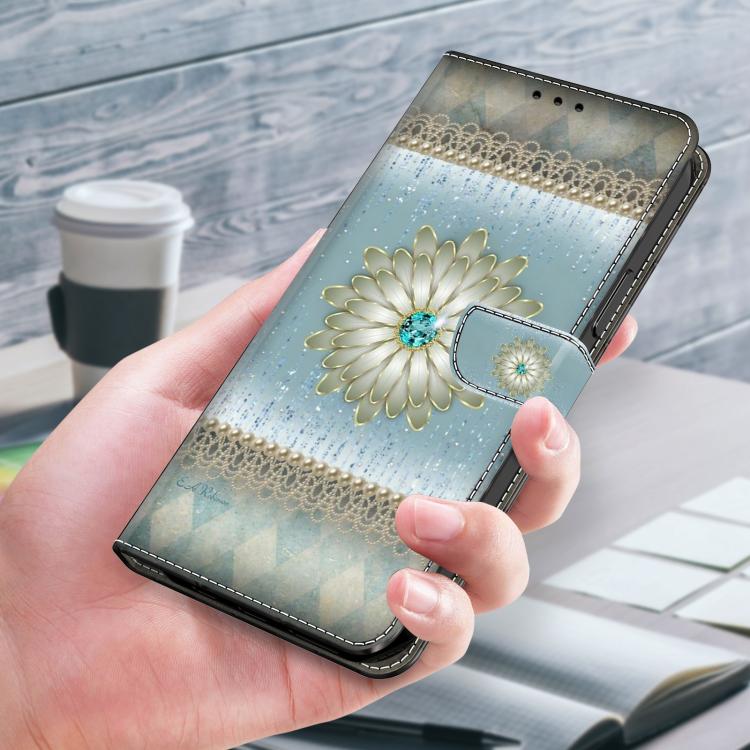 For iPhone 11 Crystal-Like Painted Vegan Leather Phone Case