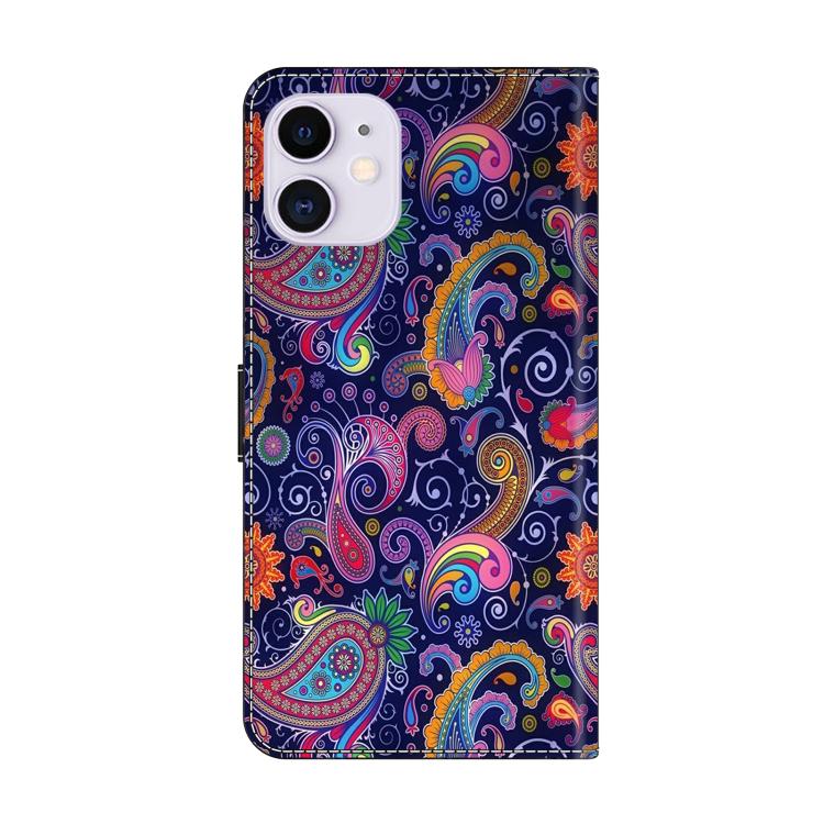For iPhone 11 Crystal-Like Painted Vegan Leather Phone Case
