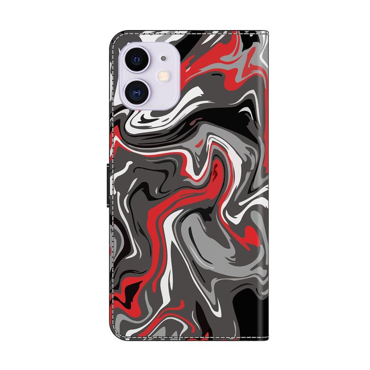 For iPhone 11 Crystal-Like Painted Vegan Leather Phone Case