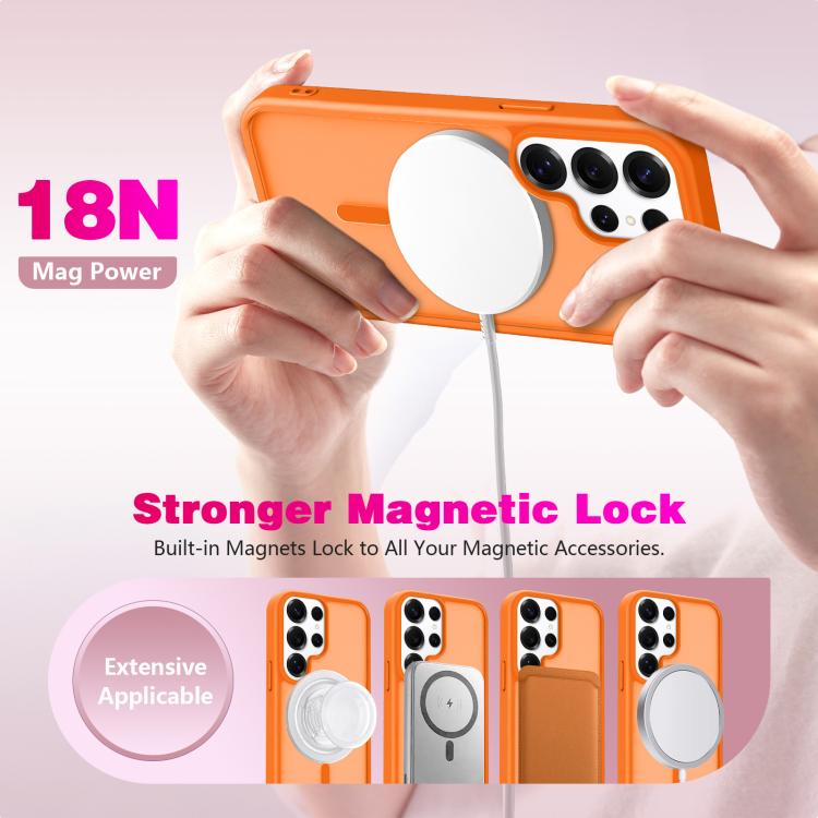 For Samsung Galaxy S26 Ultra 5G Skin-Friendly Magnetic Shockproof TPU Hybrid PC Phone Case