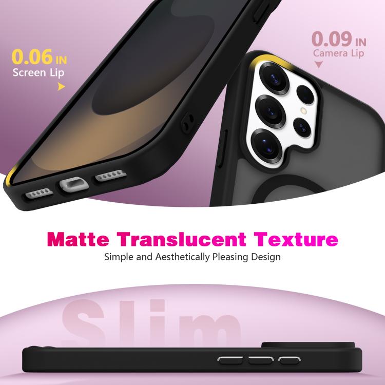 For Samsung Galaxy S26 Ultra 5G Skin-Friendly Magnetic Shockproof TPU Hybrid PC Phone Case