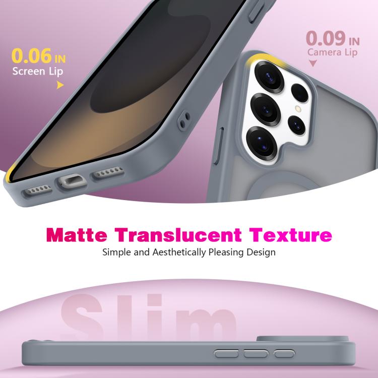 For Samsung Galaxy S26 Ultra 5G Skin-Friendly Magnetic Shockproof TPU Hybrid PC Phone Case