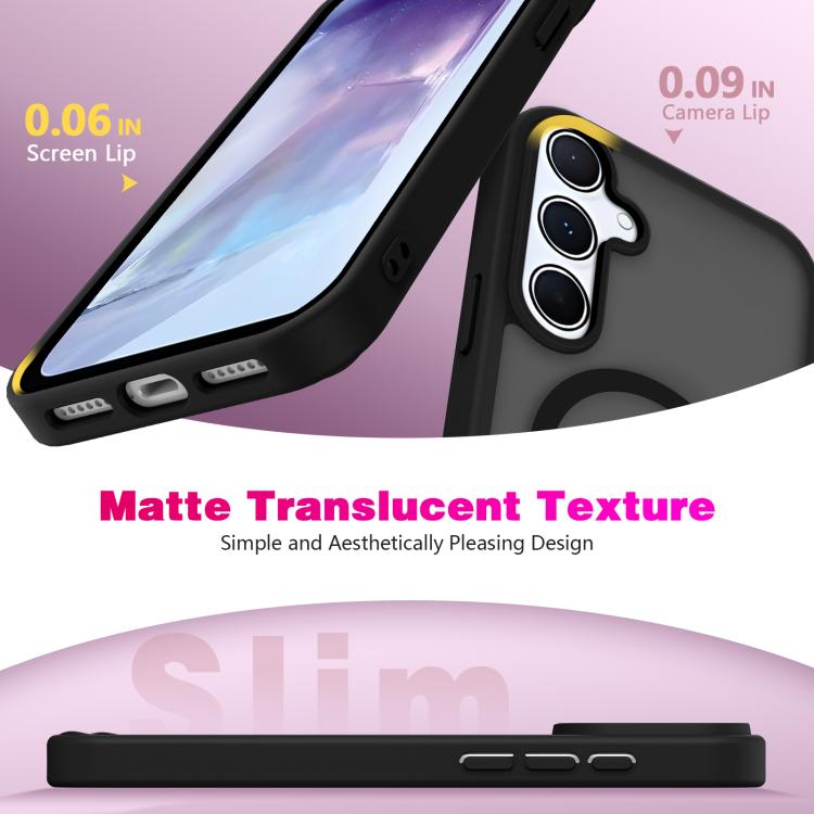 For Samsung Galaxy S25 / S24 5G Skin-Friendly Magnetic Shockproof TPU Hybrid PC Phone Case