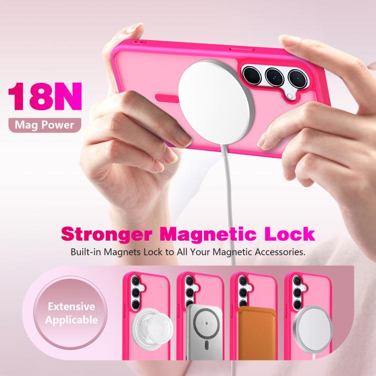 For Samsung Galaxy S25 / S24 5G Skin-Friendly Magnetic Shockproof TPU Hybrid PC Phone Case