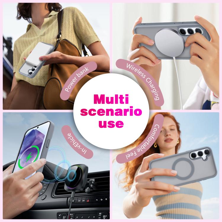 For Samsung Galaxy S25+ / S24+ 5G Skin-Friendly Magnetic Shockproof TPU Hybrid PC Phone Case