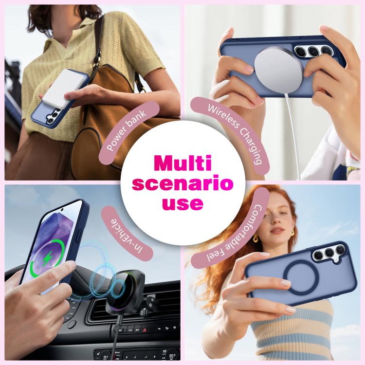 For Samsung Galaxy S25 FE 5G Skin-Friendly Magnetic Shockproof TPU Hybrid PC Phone Case