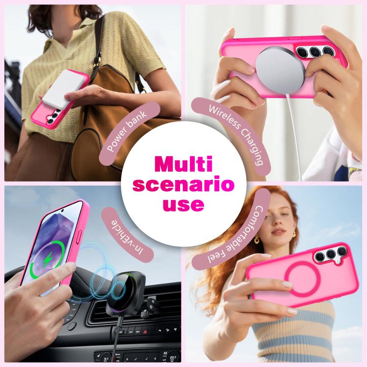 For Samsung Galaxy S25 FE 5G Skin-Friendly Magnetic Shockproof TPU Hybrid PC Phone Case