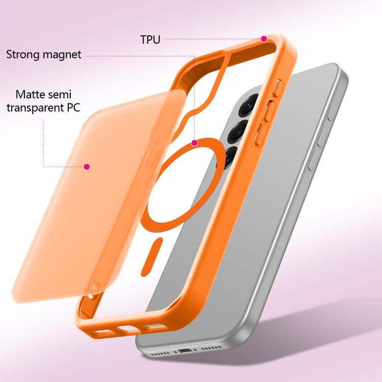 For Samsung Galaxy S23 Ultra / S22 Ultra Skin-Friendly Magnetic Shockproof TPU Hybrid PC Phone Case